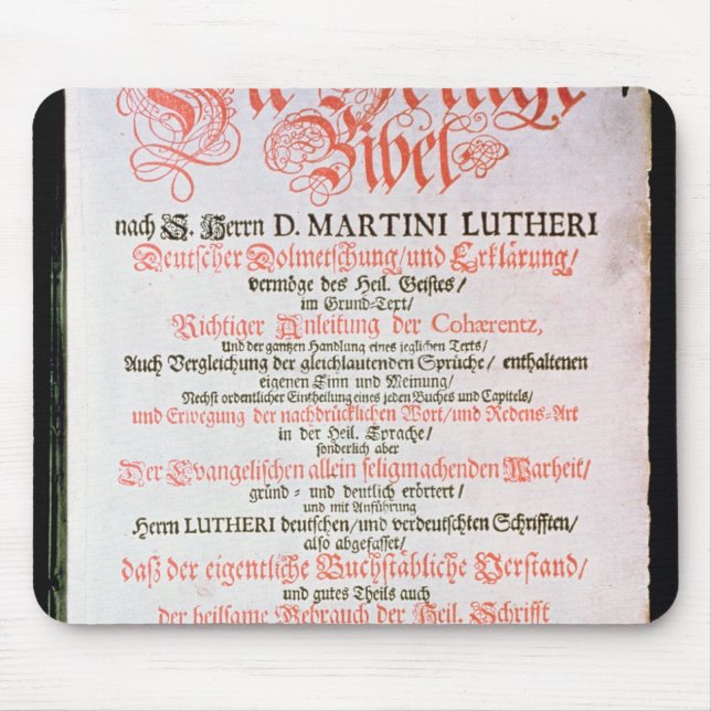 Mousepad A Bíblia Sagrada, Vol. I., 1681 (Frente)
