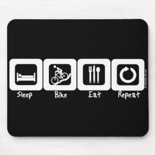 Mousepad A bicicleta do sono come a repetição