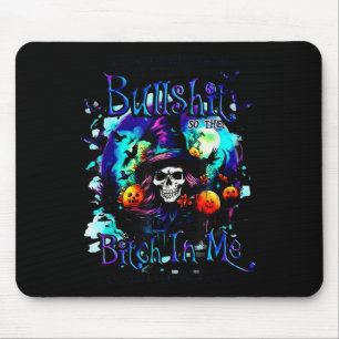 Mousepad A Boa Garota Em Mim Ficou Cansada Halloween Bruxa