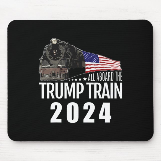Mousepad A Bordo Do Comboio De Bomba 2024 Bandeira American (Frente)
