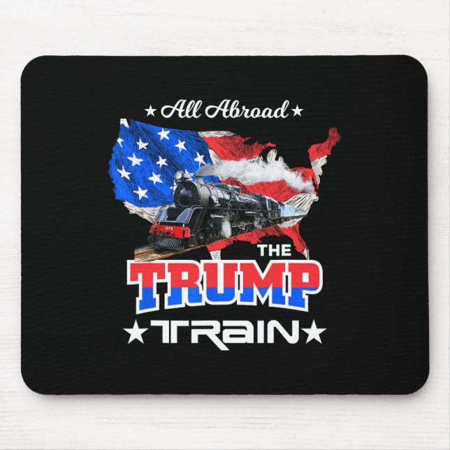 Mousepad A Bordo Do Comboio De Bomba De 2022 Bandeira Ameri (Frente)