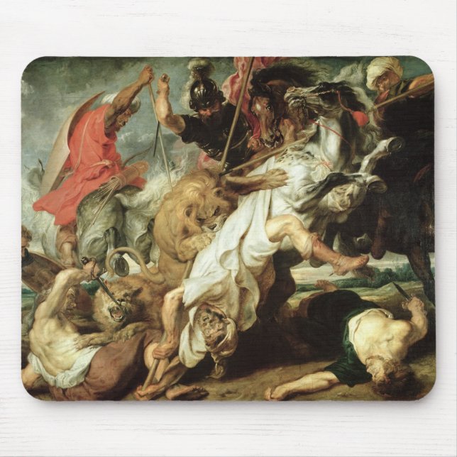 Mousepad A caça do leão, 1621 (Frente)