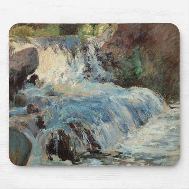 Mousepad A cachoeira de Twachtman, Impressionismo Vintage (Frente)