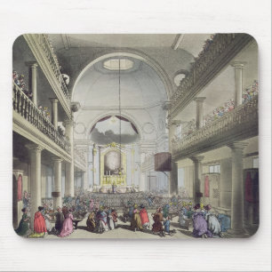 Mousepad A capela católico romano, campos da pensão de