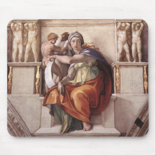 Mousepad A Capela Delphic Sibyl - Sistina Fresco