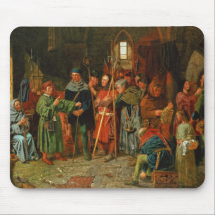 Mousepad A carga do fruto do corniso ao relógio