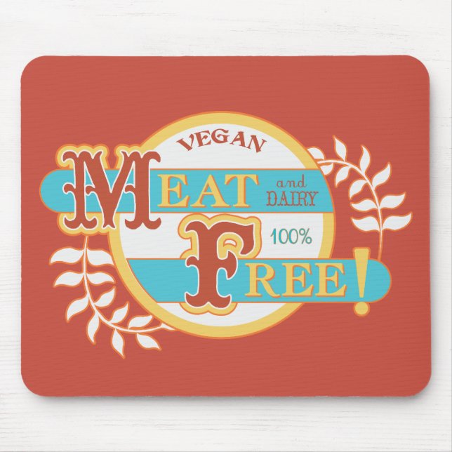 Mousepad A carne 100% livra o Vegan (Frente)