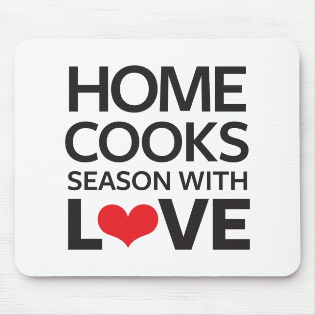 Mousepad A casa cozinha a estação com amor (Frente)
