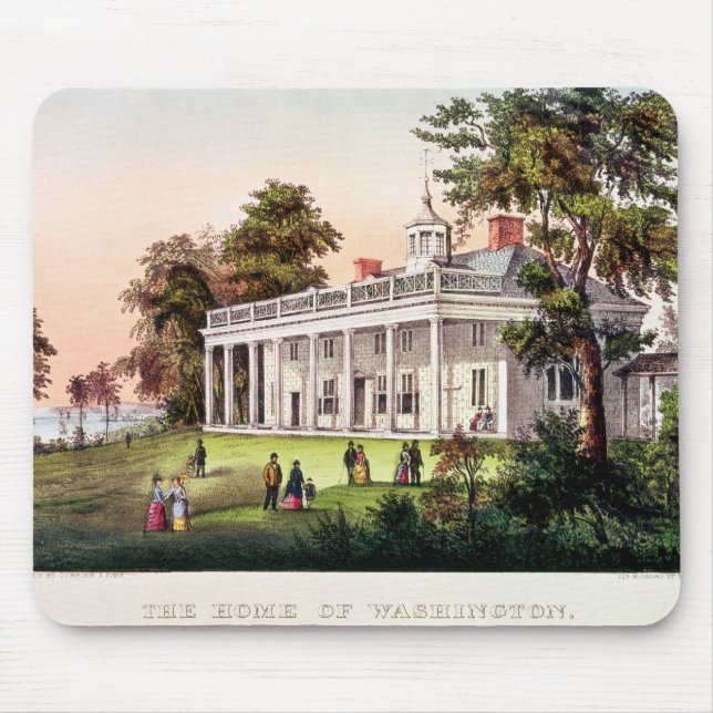 Mousepad A casa de George Washington (Frente)