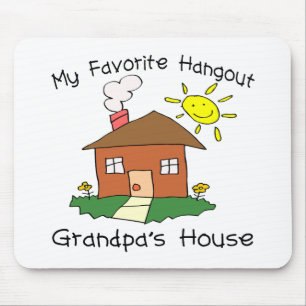 Mousepad A casa do vovô favorito do lugar frequentado