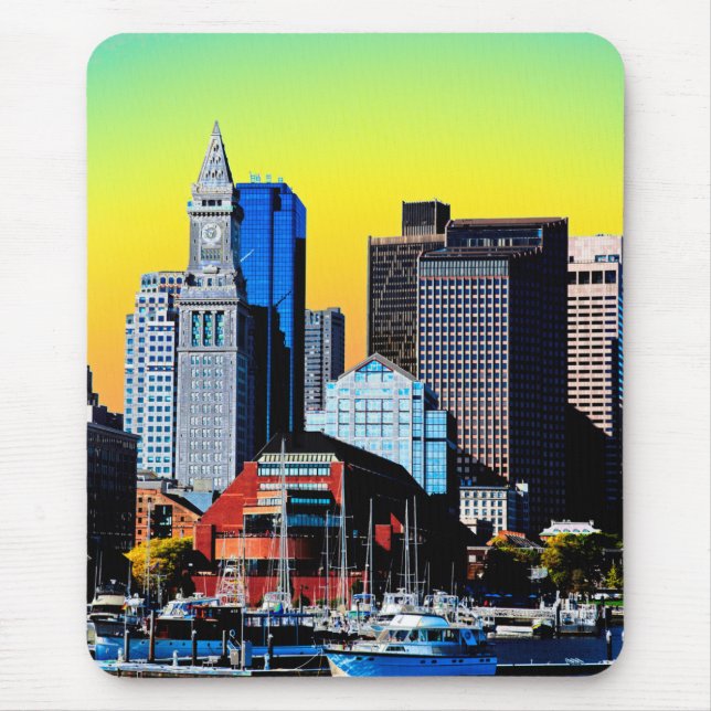 Mousepad A Casa Personalizada Boston USA Poster (Frente)