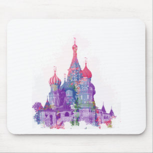 Mousepad A catedral Moscovo da manjericão do santo