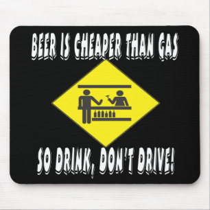 Mousepad A cerveja é mais barata do que o gás