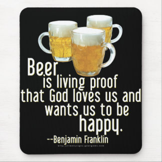 Mousepad A cerveja é prova (Franklin)
