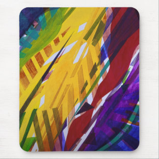 Mousepad A cidade II - córregos abstratos do arco-íris