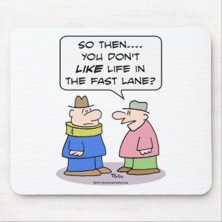 Mousepad a cinta de pescoço da faixa rápida da vida gosta