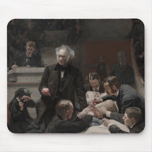 Mousepad A clínica bruta por Thomas Eakins (Frente)