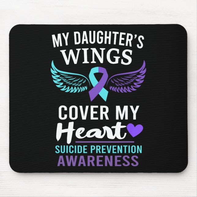 Mousepad A Cobrir das Asas da Minha Filha é Consciência do  (Frente)