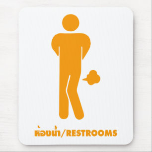 Mousepad A COMIDA THAI PODE SER ESPIONOSA ⚠ Sinal Engraçado