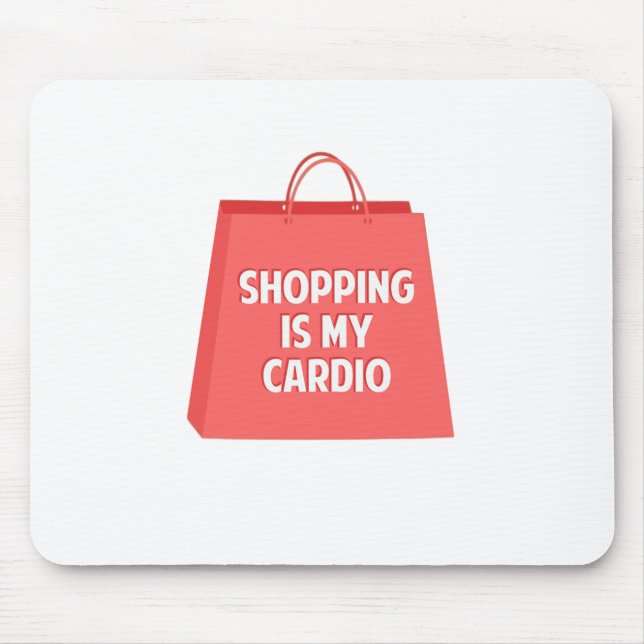 Mousepad A compra é meu cardio- (Frente)