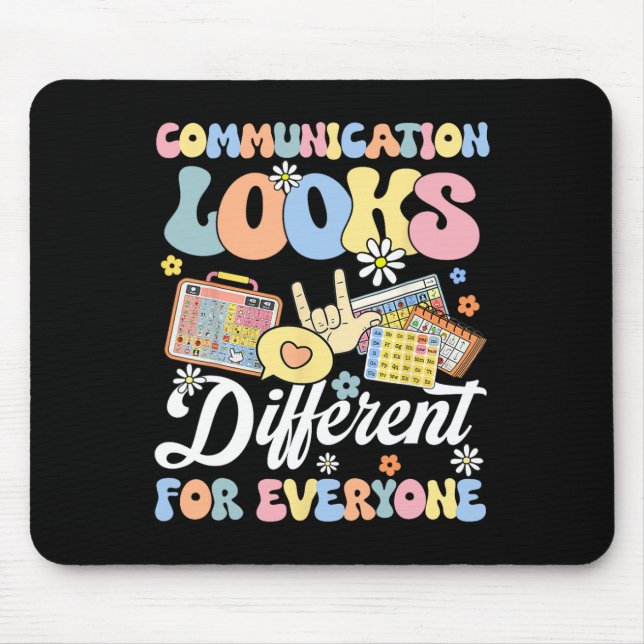 Mousepad A Comunicação Parece Diferente Para Todos Autismo  (Frente)