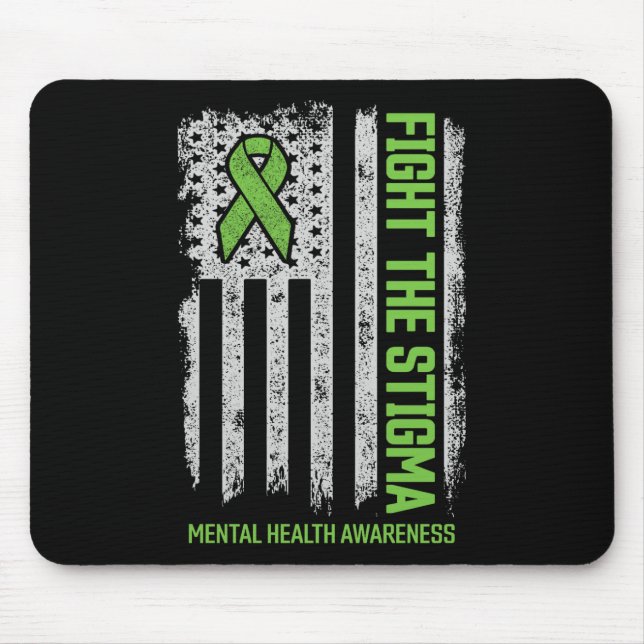 Mousepad A Consciência Da Saúde Mental Combater O Stigma Me (Frente)