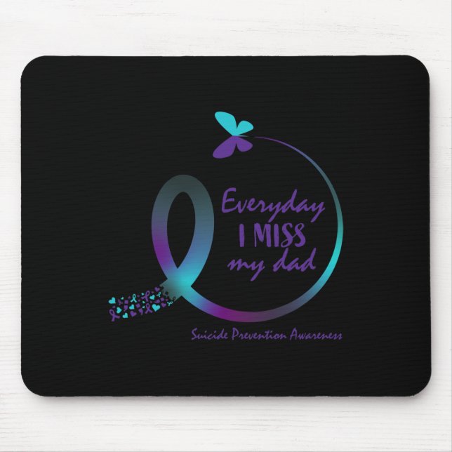 Mousepad A Consciência Suicida Oferece Pai Que Sinto Falta  (Frente)