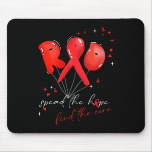 Mousepad a conscientização do cancer de sangue da bolha ver
