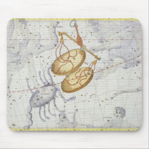 Mousepad A constelação de Libra, chapeia 7 'do atlas Coel