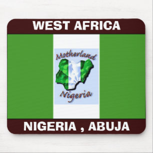 Mousepad a cópia da bandeira de Nigéria, NIGÉRIA copia