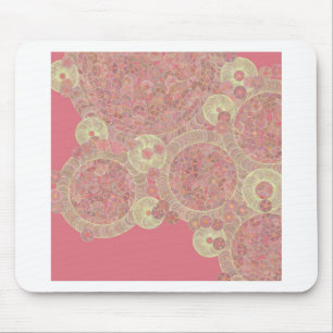 Mousepad a cor floral do teste padrão cor-de-rosa abstrato