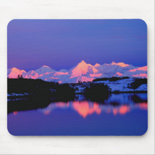 Mousepad A Cordilheira Alaskana é adjacente ao Mt. Denali,