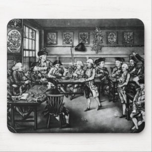 Mousepad A corte da equidade ou da reunião jovial da cidad