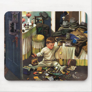 Mousepad A criança esvazia bolsas