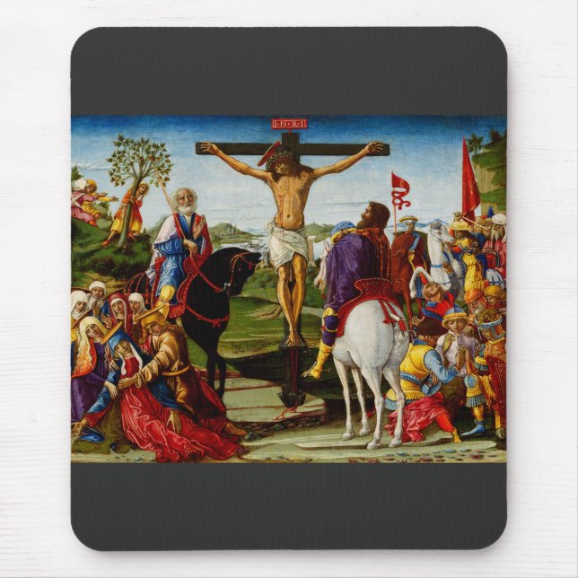 Mousepad A Crucificação por Benvenuto di Giovanni (Frente)