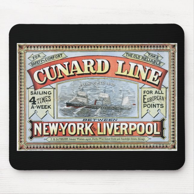 Mousepad A Cunard Line (Frente)