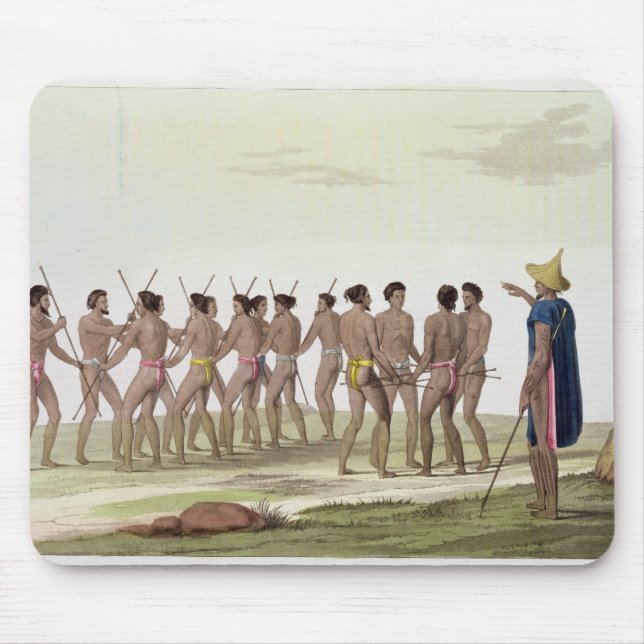 Mousepad A dança de guerra dos insulares de Caroline, (Frente)