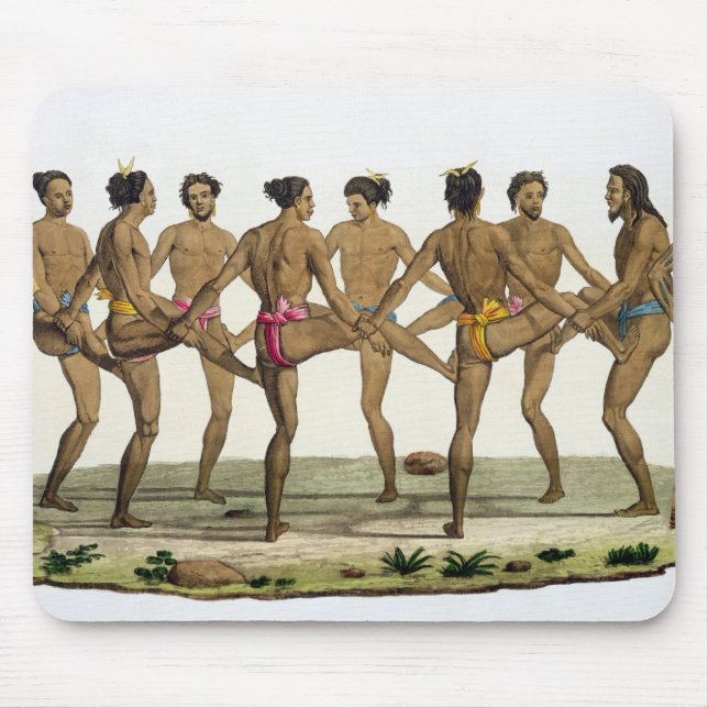 Mousepad A dança dos insulares de Caroline, chapeia 22 'do (Frente)