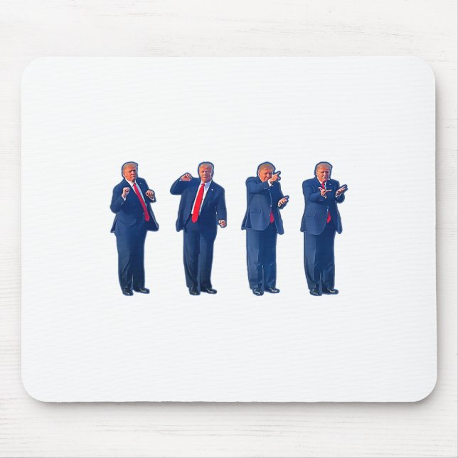 Mousepad A Dança Trumpty Trump Dançando 4 De Julho _1  (Frente)