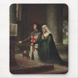 Mousepad A Dedicação (Cavaleiro Medieval e Sua Dama)