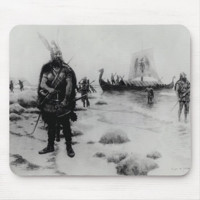 Mousepad A descoberta de América por Leif Eriksson (Frente)