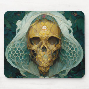 Mousepad A Drone Bee Skull Fantasy Sci-Fi
