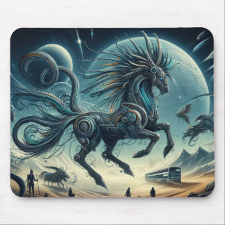 Mousepad A égua da Lua: Uma Tale da Mesa do Onde Cósmico