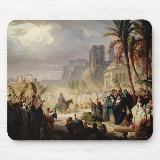 Mousepad A entrada do cristo em Jerusalem (Frente)