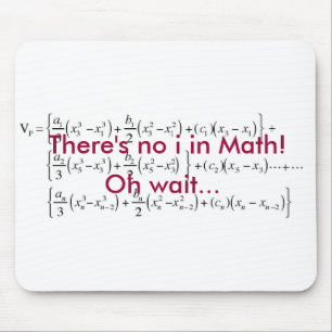 Mousepad a equação, lá não é nenhum i na matemática! 