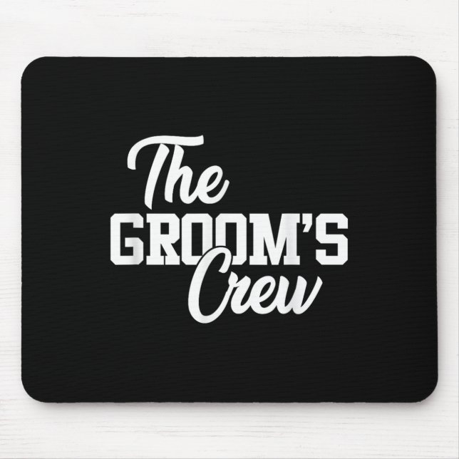 Mousepad A Equipe do Noivo Festa de Casamento Divertida Ou  (Frente)