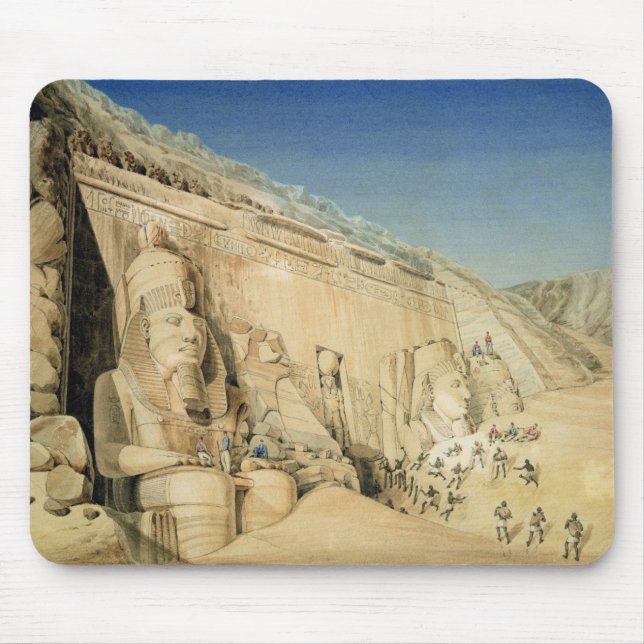 Mousepad A escavação do grande templo de Ramesses II, (Frente)