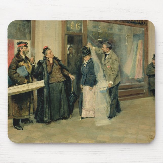 Mousepad A escolha de presentes de casamento, 1897-98 (Frente)