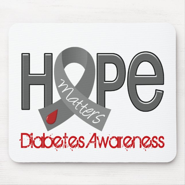 Mousepad A esperança importa o diabetes 2 (Frente)