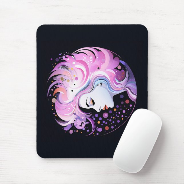 Mousepad "A Essência da Elegância" Beleza das Mulheres (Com mouse)